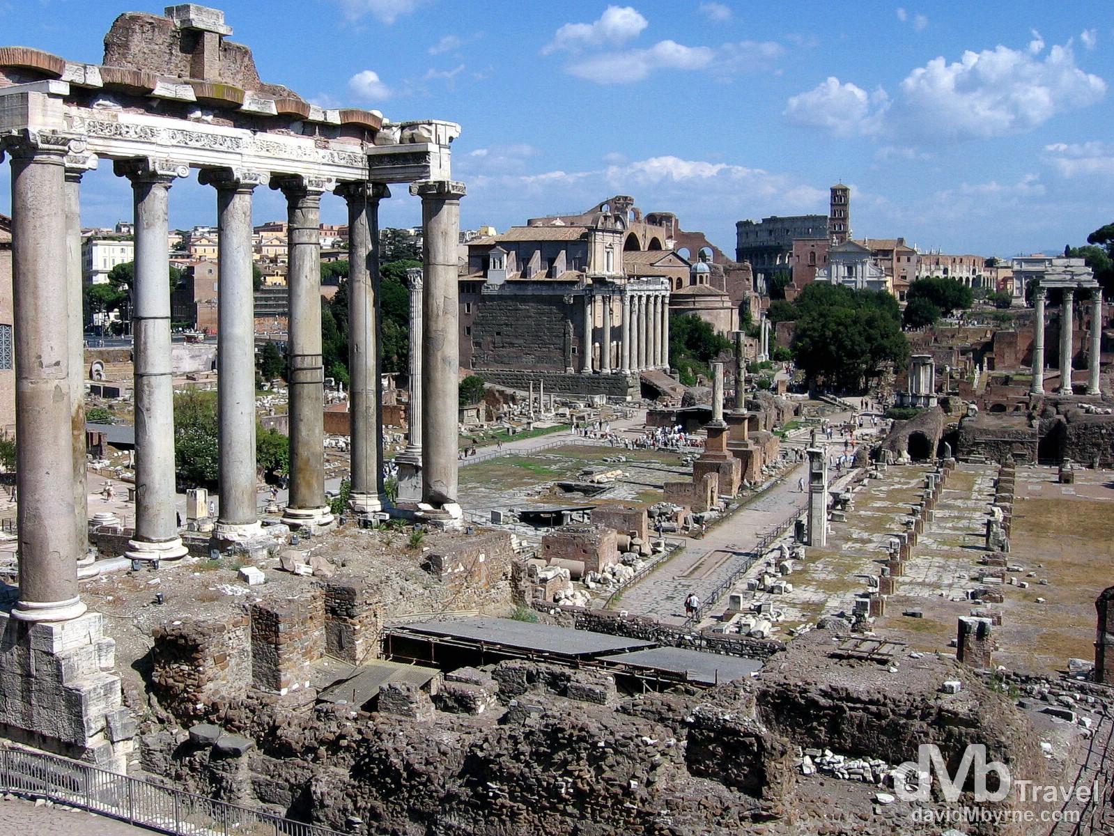 The ancient Roman Forum in Rome, Italy. September 2nd, 2007.