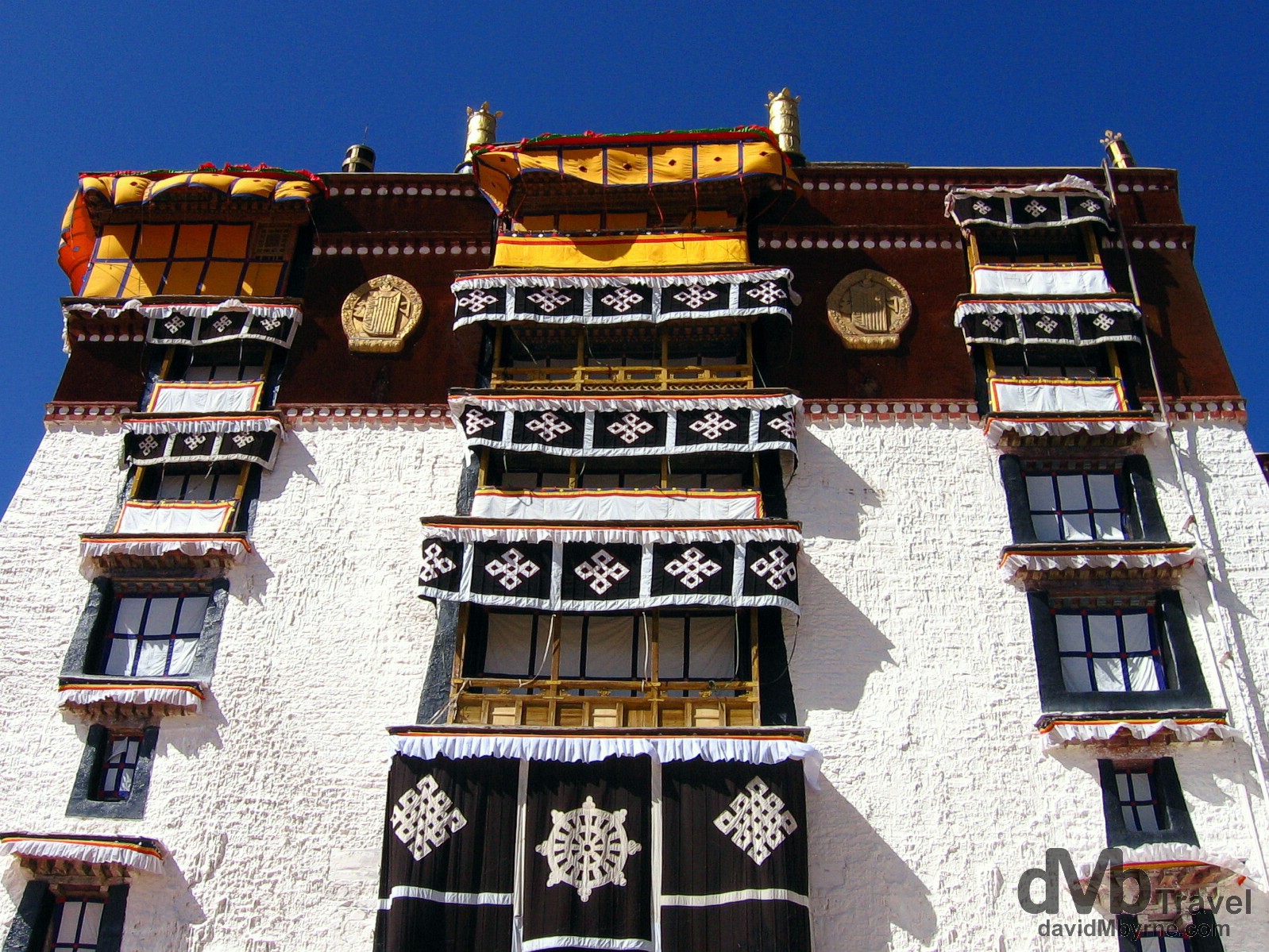 Architecture in Lhasa, Tibet. February 28th, 2008.
