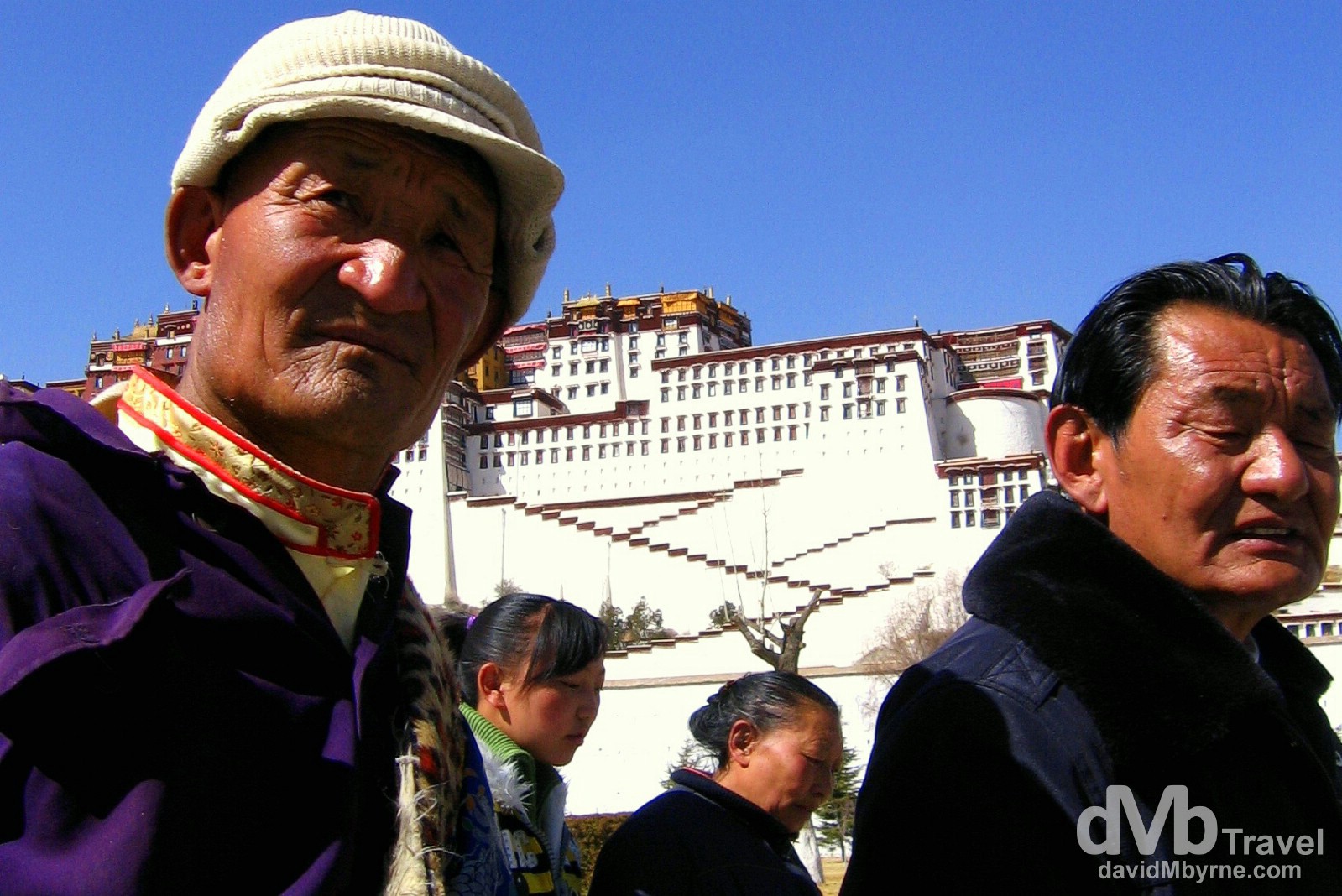 Fronting the Potala Palace in Lhasa, Tibet. February 25th, 2008.