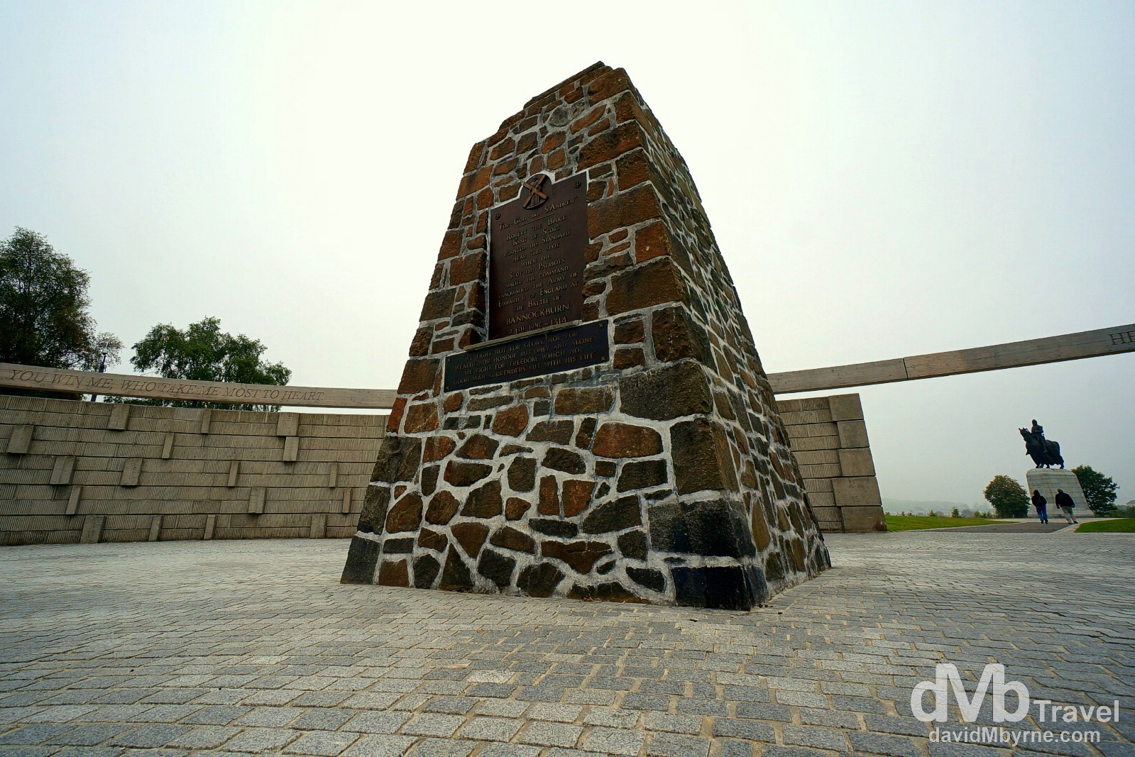 Battle of Bannockburn memorial, Bannockburn, Scotland. September 12, 2014.