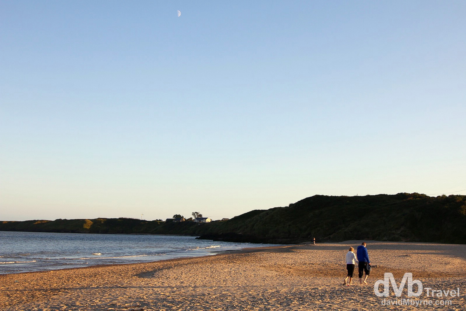 An evening stroll (& long shadows) on the beach at Brittas Bay, Co. Wicklow, Ireland. September 2, 2014.
