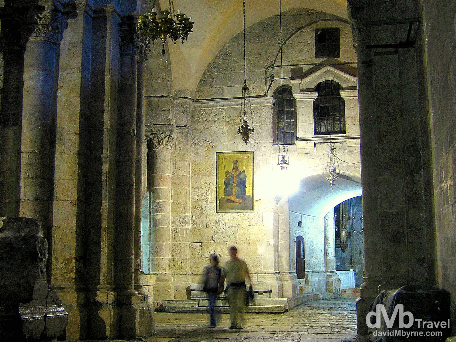 A section of the interior of the Church of the Holy Sepulchre, Old City, Jerusalem, Israel. May 2, 2008.