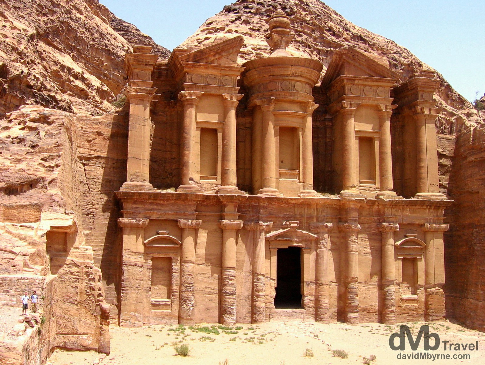 El Deir (The Monastery), one of the largest buildings in Petra, Jordan. April 27, 2008.
