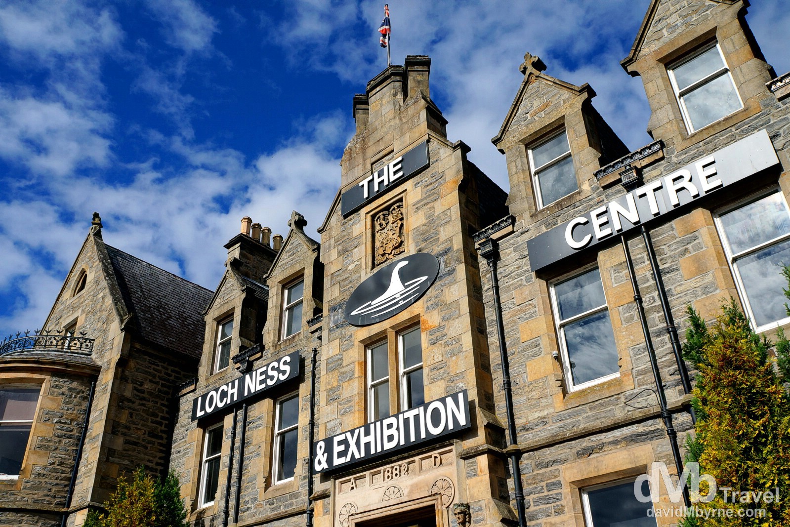 The Loch Ness Exhibition Centre at the Drumnadrochit Hotel in Drumnadrochit, Inverness, Scotland. September 16, 2014.