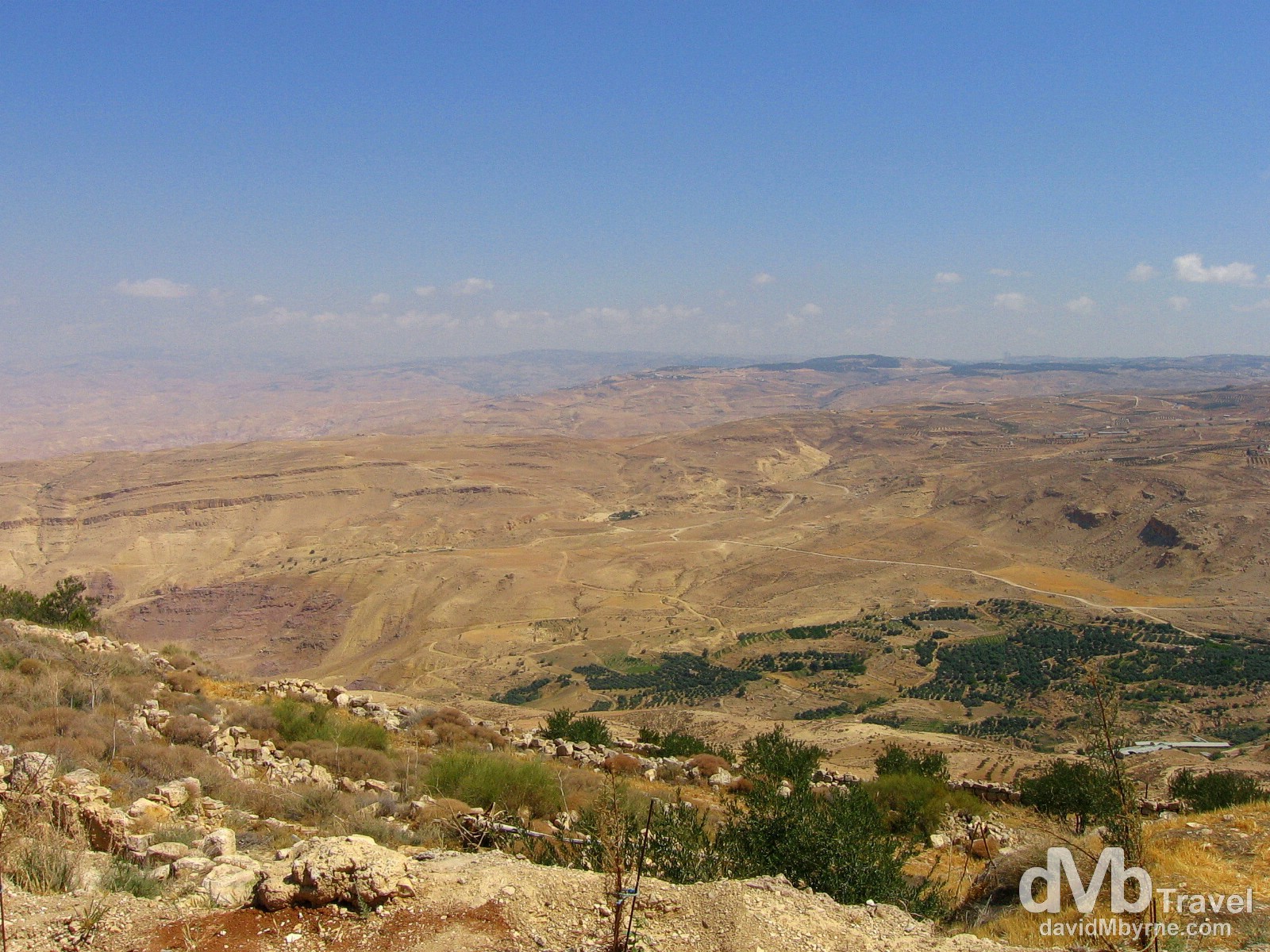 The view of the Promised Land from Mount Nebo near the Israeli/Jordanian border. April 29, 2008.