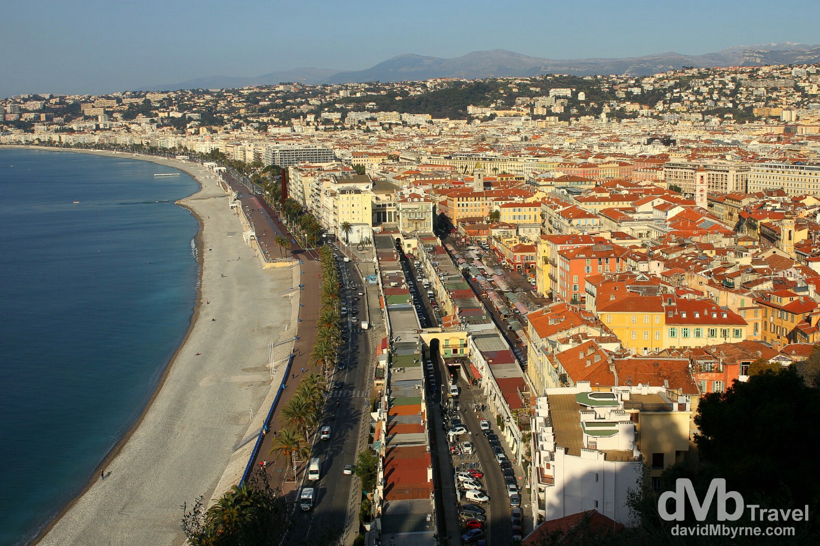 Nice as seen from Parc du Chateau, Nice, Côte d'Azur, France. March 14, 2014.