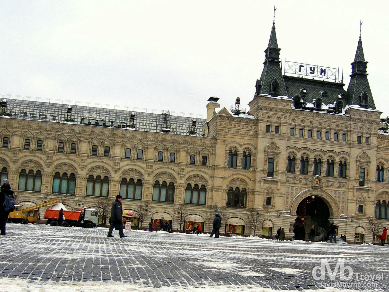 The GUM Department Store as seen from Red Square, Moscow, Russia. February 26, 2006.