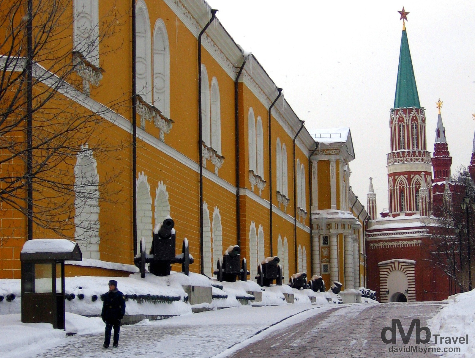 Inside the grounds of the Kremlin in Moscow, Russia. February 26, 2006.