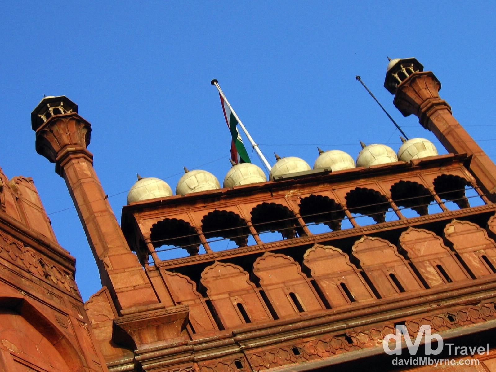 The three-storey west, Lahori gate, of Delhi's Red Fort in Old Delhi, India. March 21, 2008.