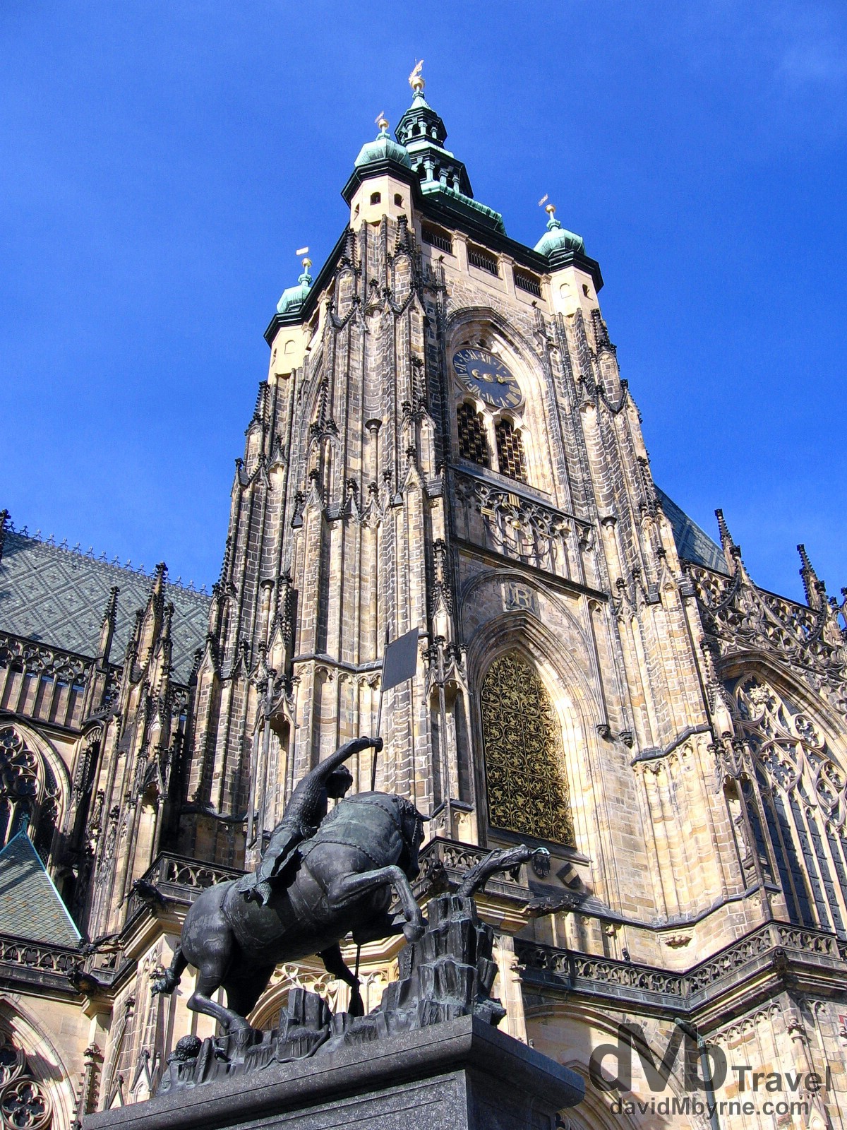 Saint Vitus Cathedral in the grounds of Prague Castle, Prague, Czech Republic. March 8, 2006.