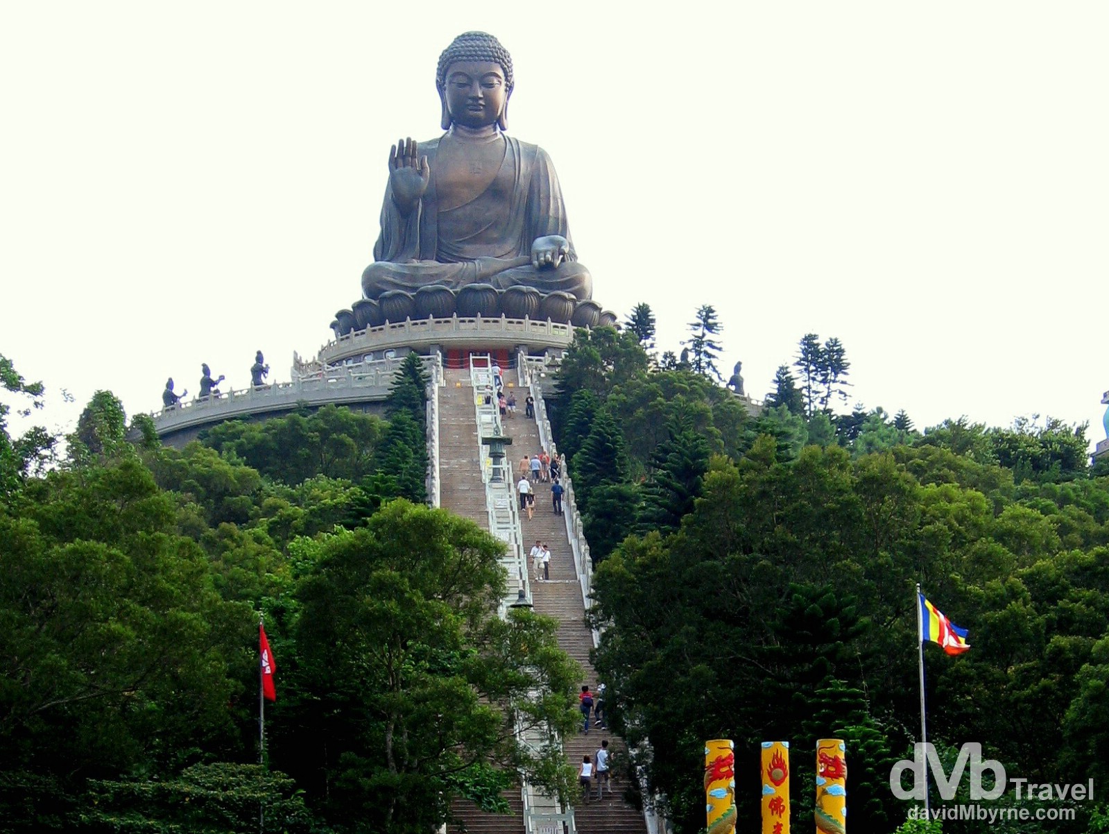 The Big Buddha of the Po Lin Monastery, Lantau Island, Hong Kong, China. August 27, 2005.