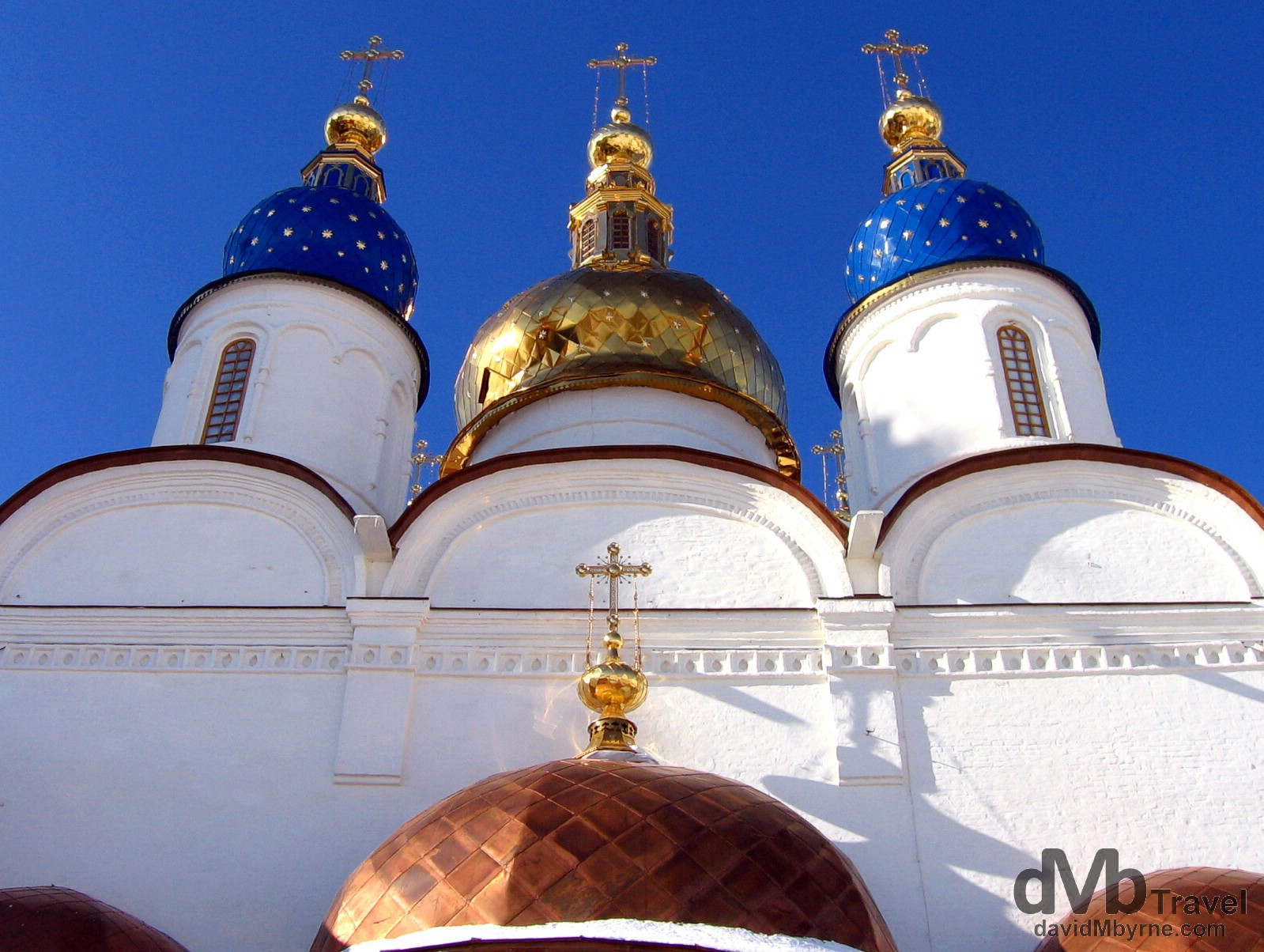A section of the St. Sofia Cathedral of the Kremlin in Tobolsk, Siberian Russia. February 22nd, 2006.