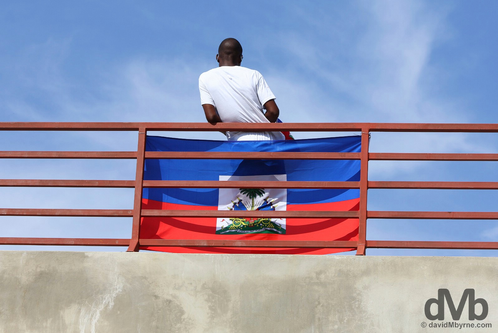 Flag Day in Champs de Mars, Port-au-Prince, Haiti. May 18, 2015.