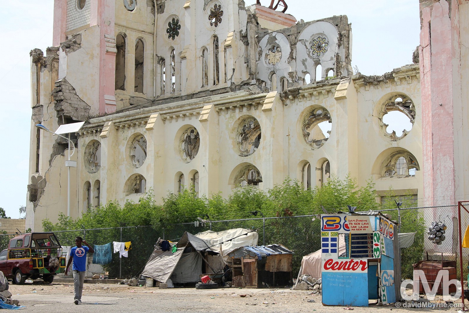 The ruins of Cathedral of Our Lady of the Assumption in Port-Au-Prince, Haiti. May 17, 2015.