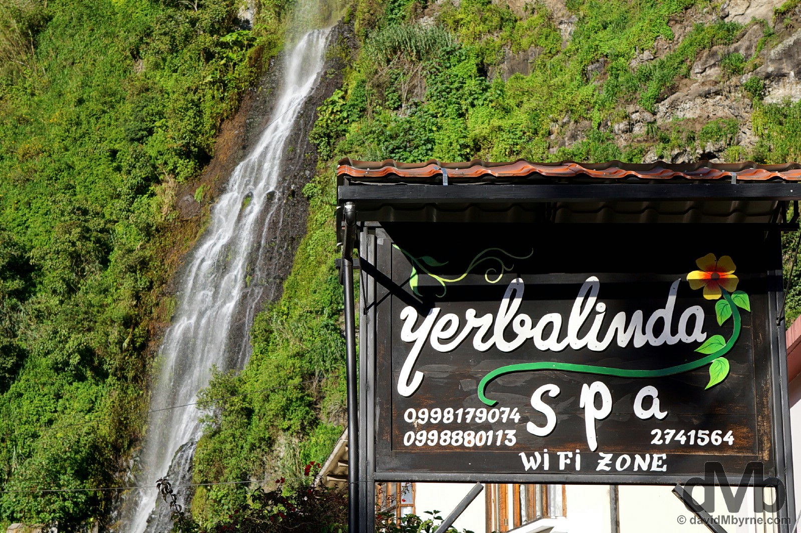 Waterfalls & spa resorts. That's Banos, Ecuador. July 9, 2015. 