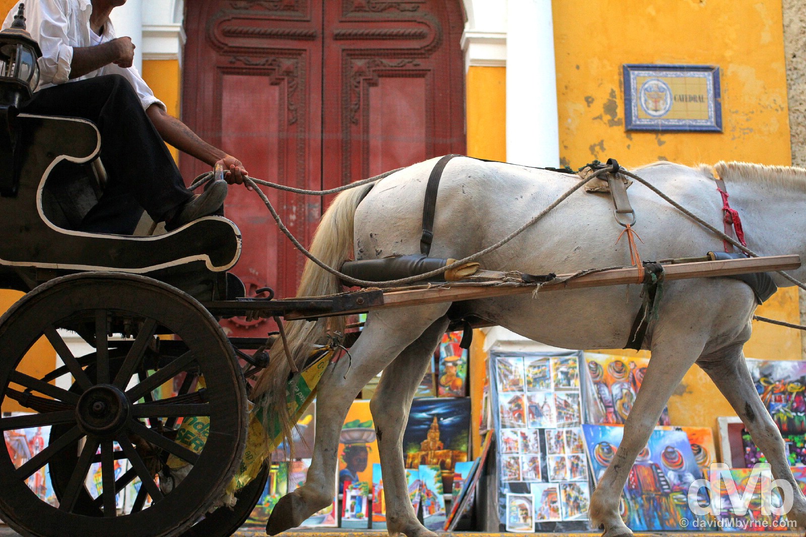 Outside Catedral in Old Town Cartagena, Colombia. June 24, 2015.