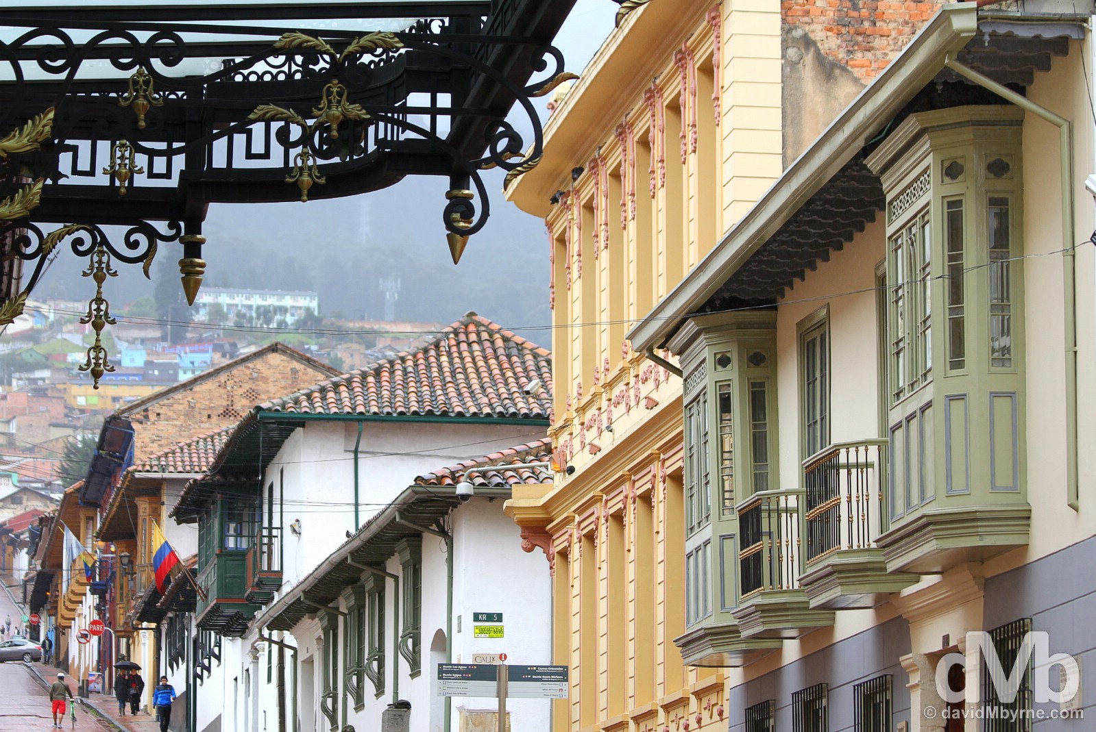 The La Candelaria district in the historic centre of Bogota, Colombia. June 29, 2015.