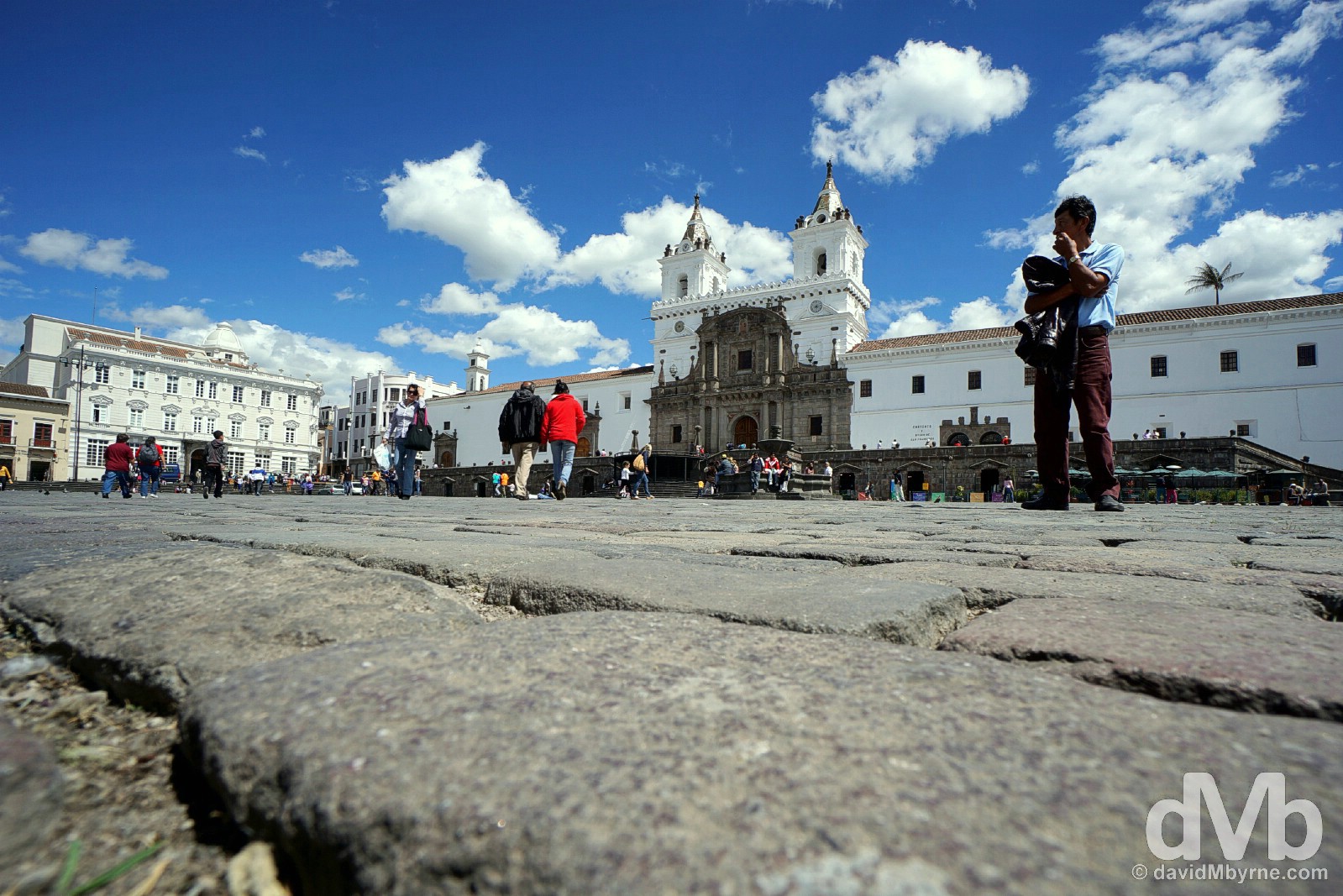 Plaza San Francisco, Quito, Ecuador. July 4, 2015.