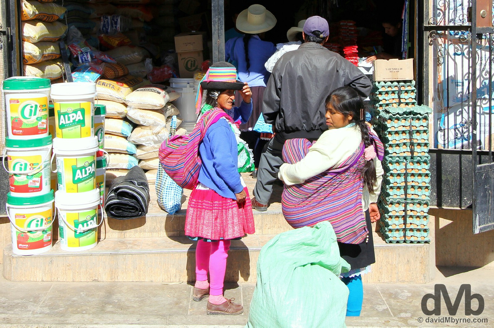 On the streets of Yungay, Ancash, Peru. August 5, 2015. 