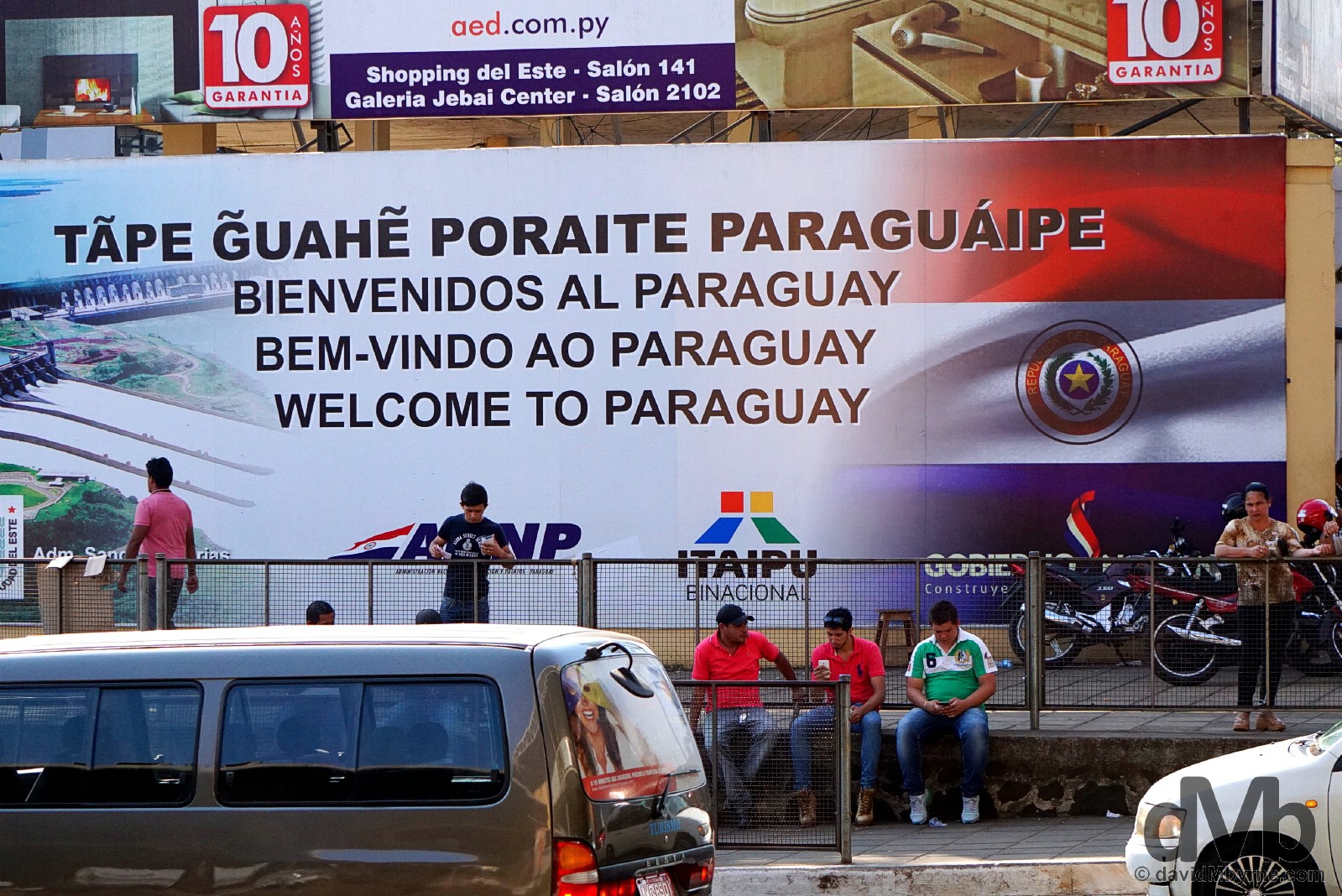 Welcome to Paraguay. Captured leaving the Paraguayan border city of Ciudad del Este to cross the Friendship Bridge into Brazil. September 15, 2015.   