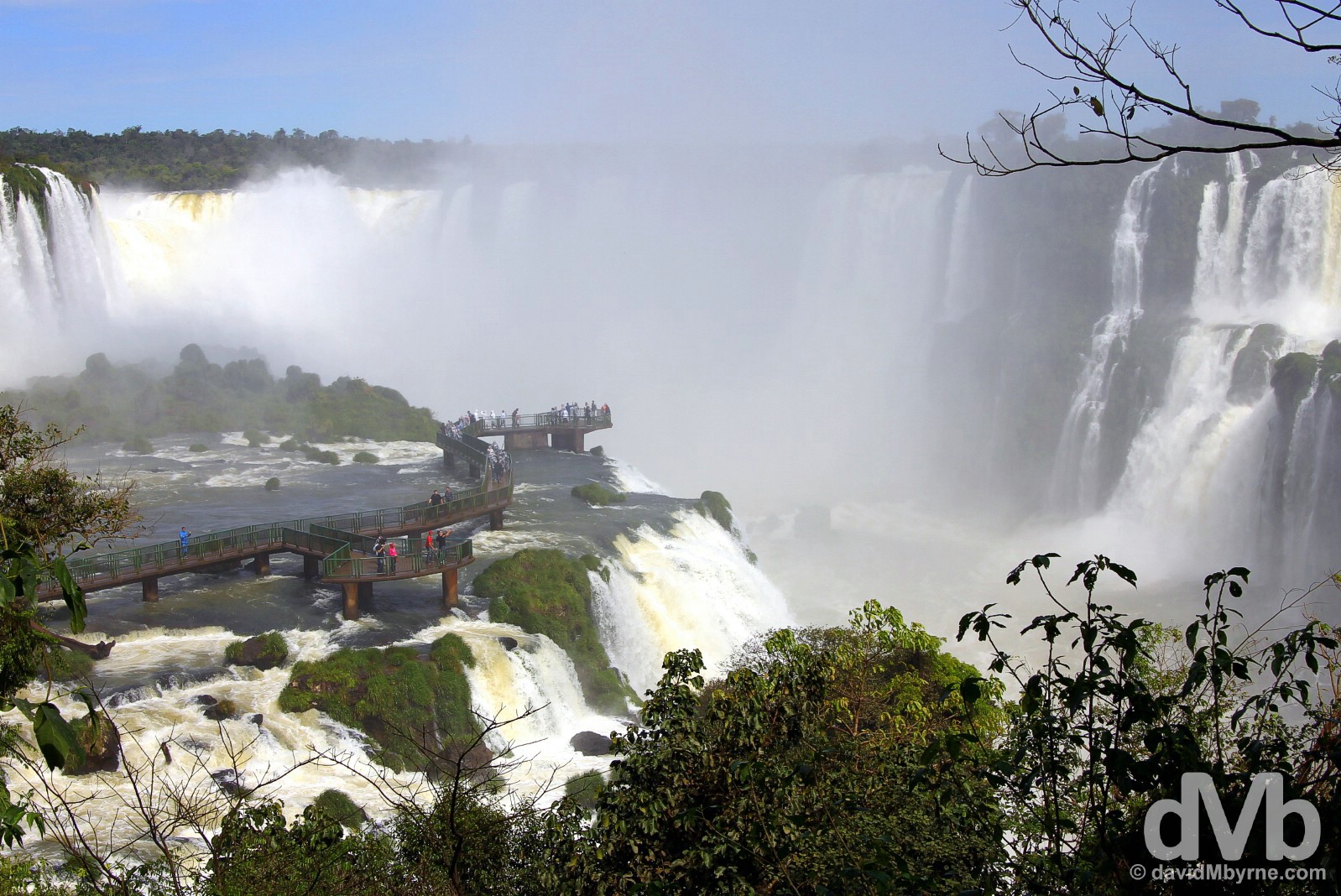 Iguazu Falls in Parque Nacional Do Iguacu, Brazil. September 12, 2015. 