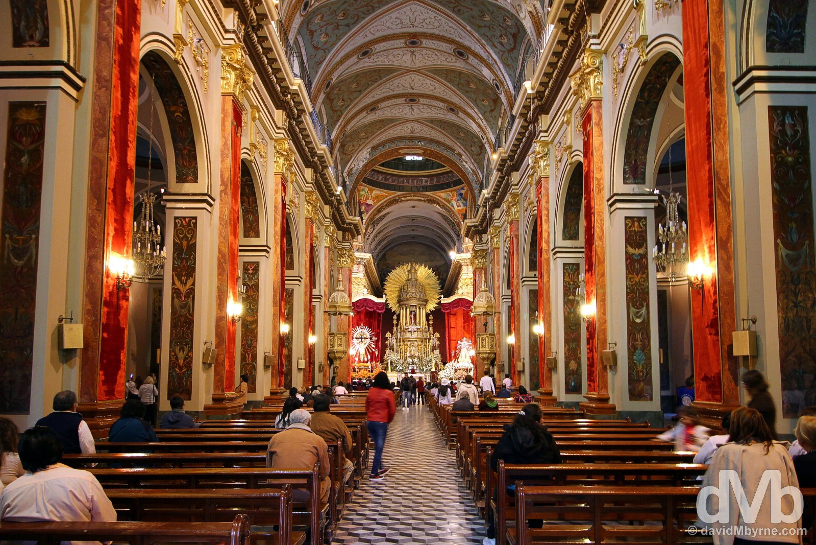 The interior of the Catedral in Salta, northern Argentina. September 5, 2015.
