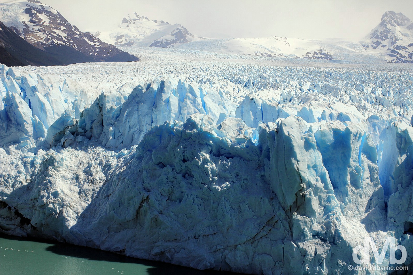 A section of the Perito Moreno Glacier in Parque Nacional Los Glaciares, Patagonia, Argentina. November 2, 2015.