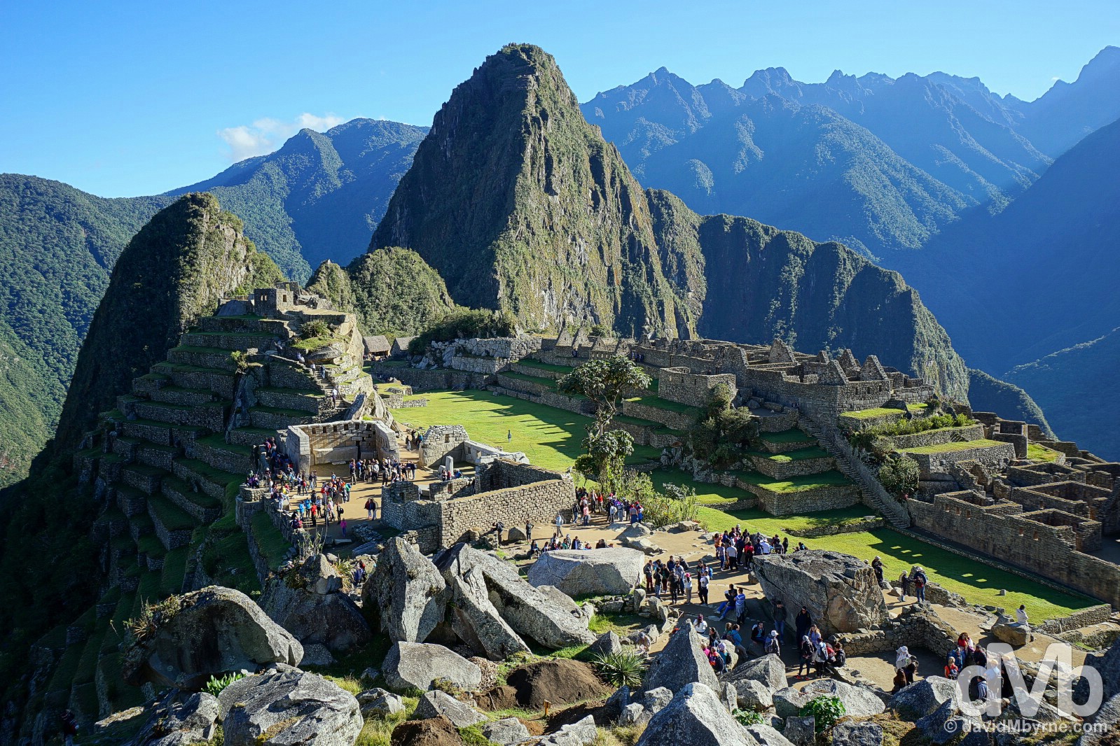 Early morning in Machu Picchu, Peru. August 15, 2015.