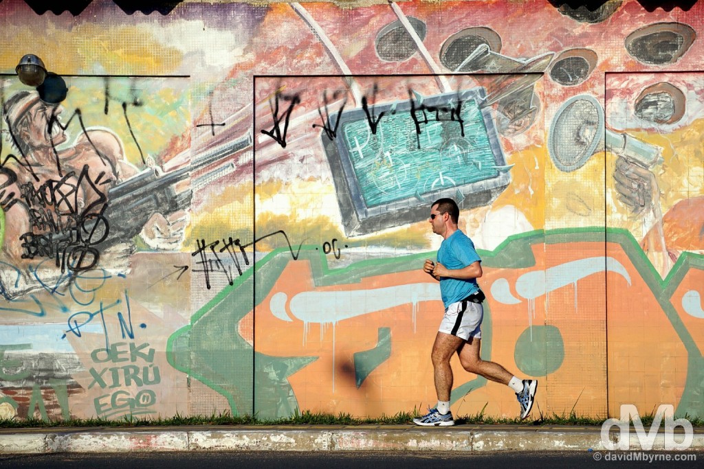Running in Porto Alegre, Brazil. December 8, 2015. 