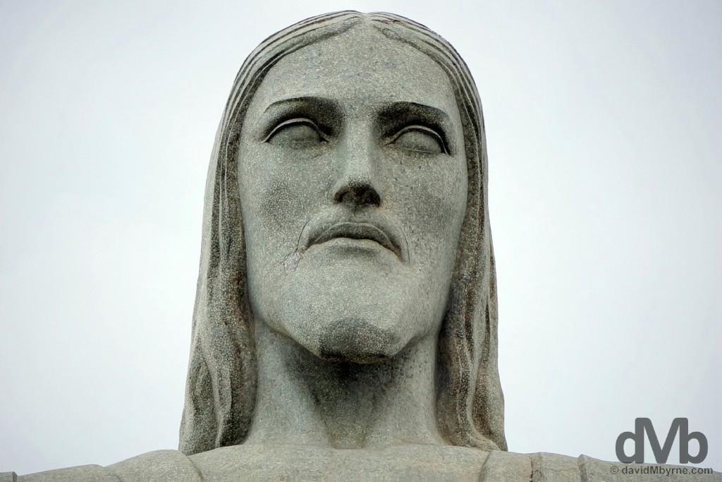 The face. Christ the Redeemer, Rio de Janeiro. December 12, 2015.