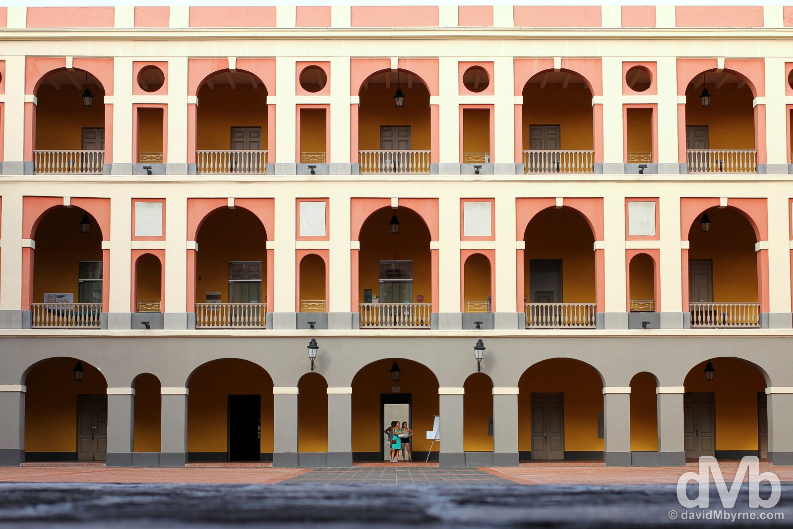 The interior courtyard of Cuartel de Ballaja in Old San Juan, Puerto Rico, Greater Antilles. June 2, 2015. 