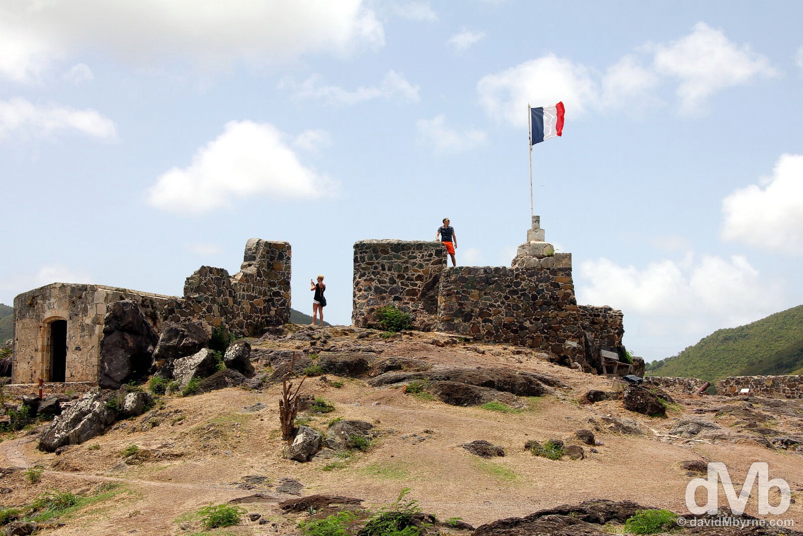 Fort Louis overlooking Marigot, Saint Martin, Lesser Antilles. June 8, 2015.