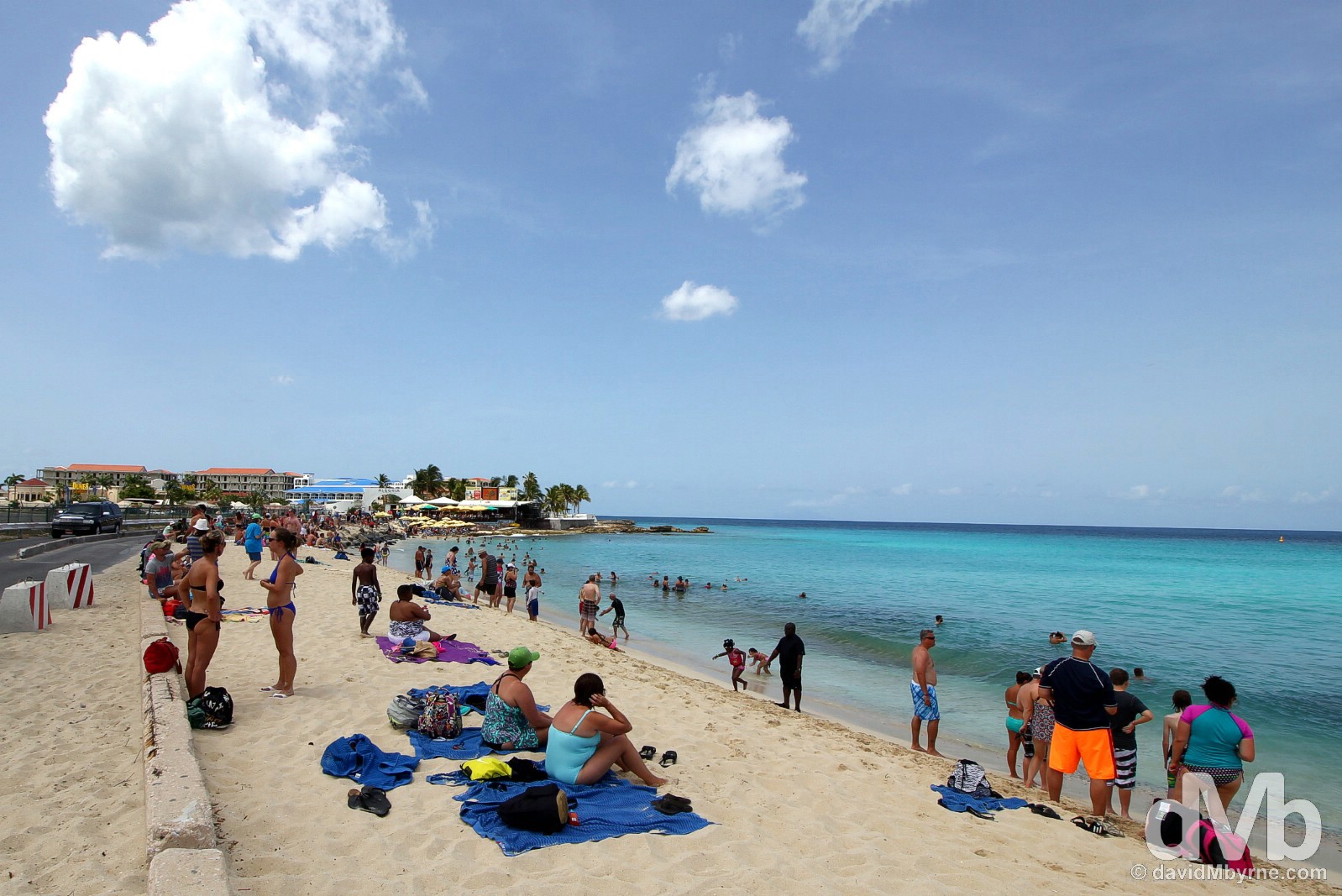 Maho Beach, Sint Maarten, Lesser Antilles. June 9, 2015.