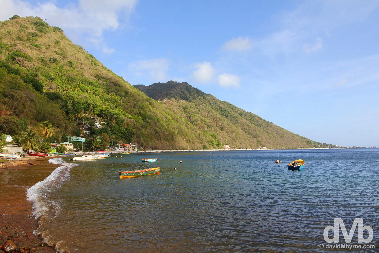 Soufriere Bay, southern Dominica, Lesser Antilles. June 11, 2015.