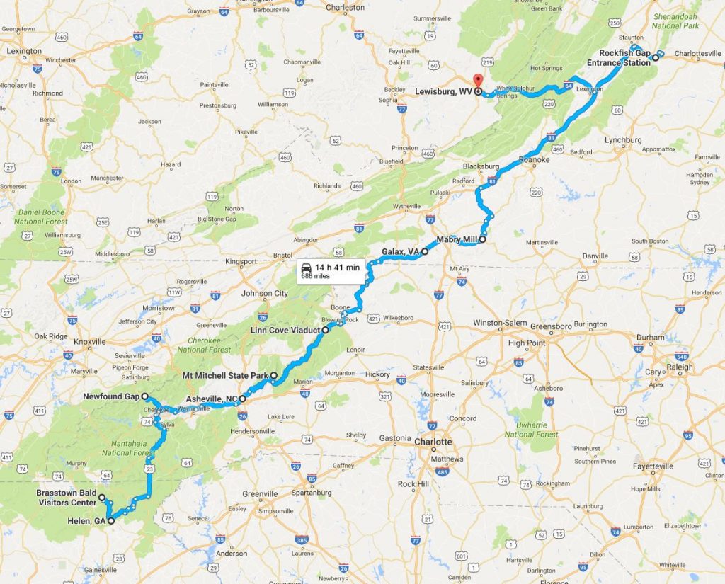 Epic Us Road Trip 2016 – The Appalachians 