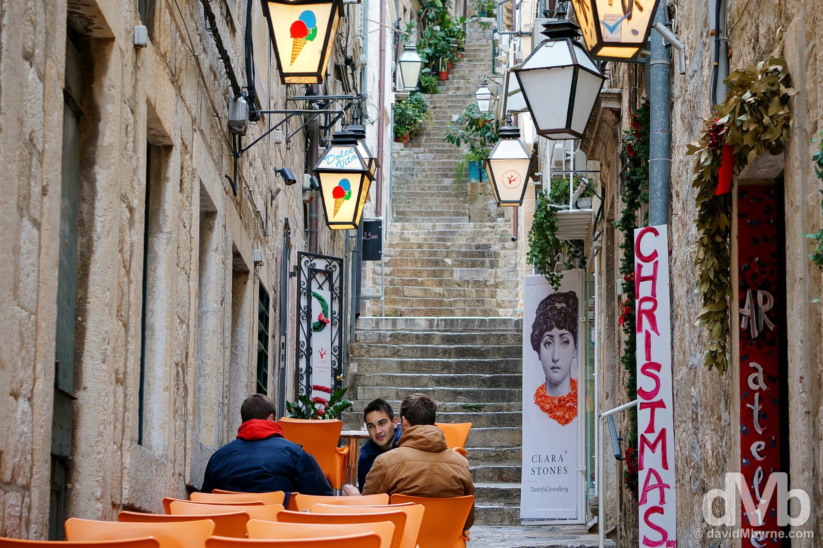 Naljeskoviceva ul, Old Town, Dubrovnik, Croatia. April 7, 2015.