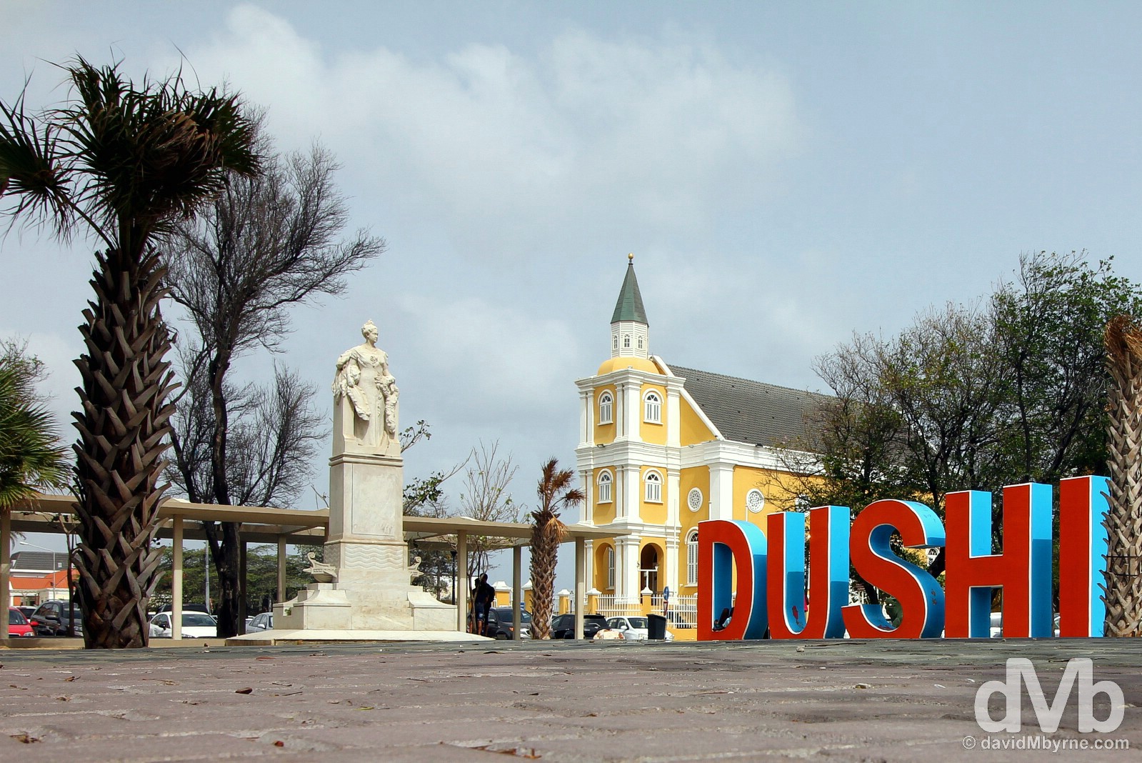 DUSHI. Wilhelminaplein, Willemstad, Curacao, Lesser Antilles. June 19, 2015.
