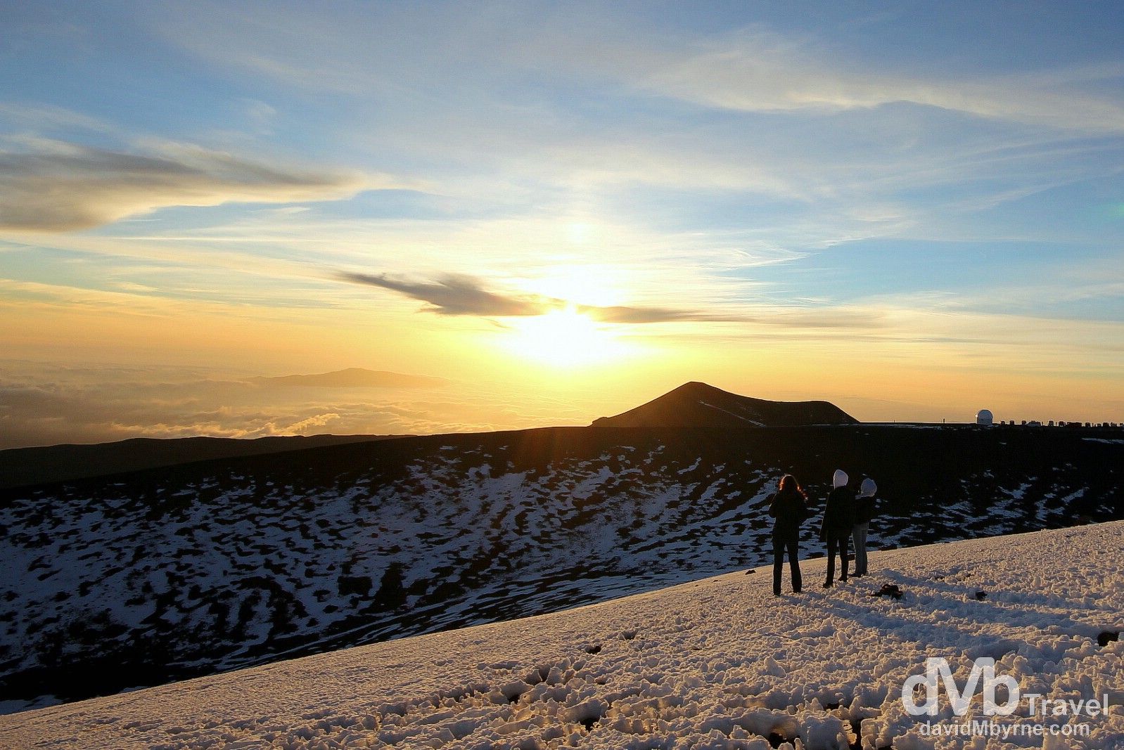 Sunset from the top of Mauna Kea, the Big Island of Hawaii, USA. March 3rd 2013.