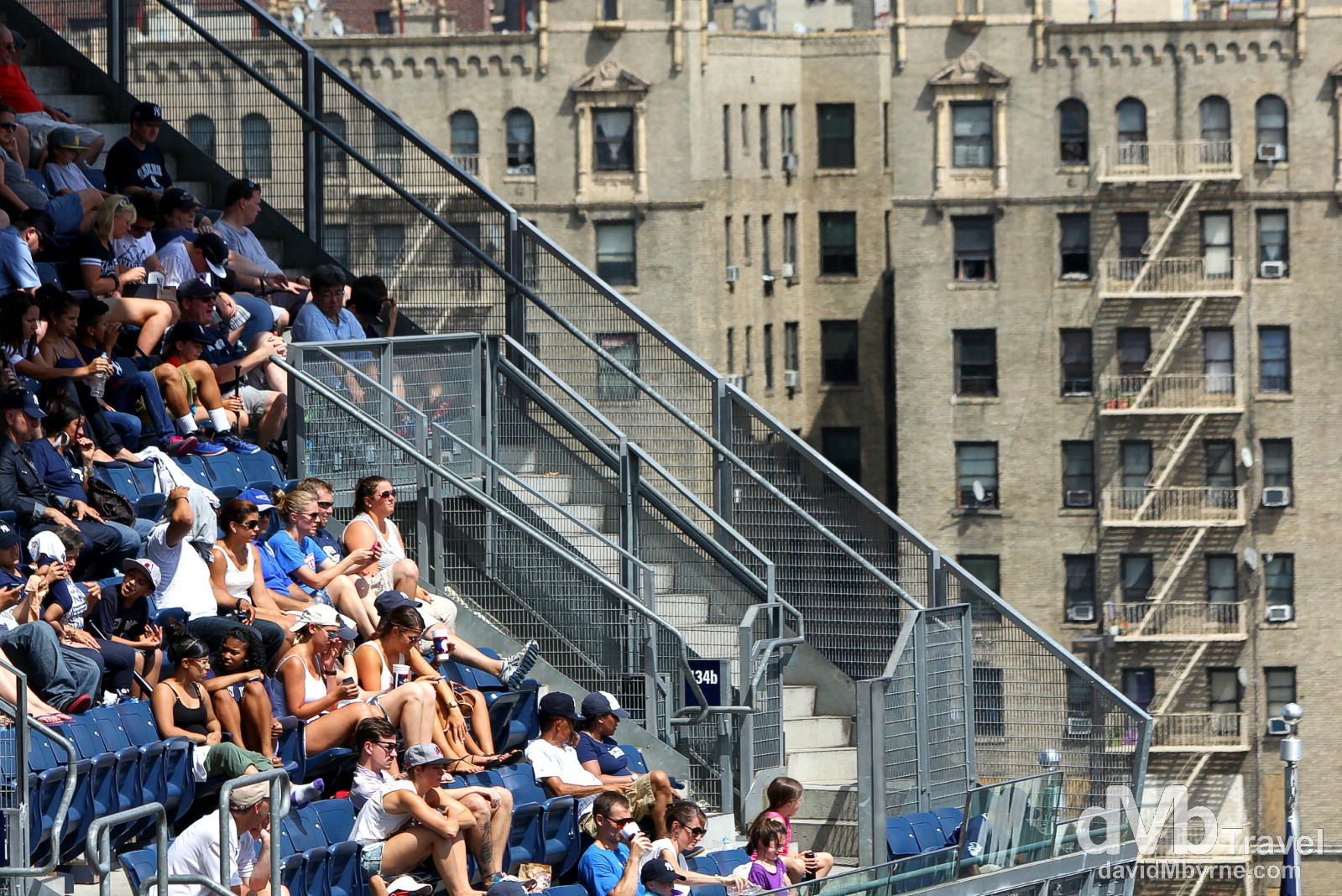 People in the stands at Yankee Stadium, The Bronx, New York. July 14th 2013. 