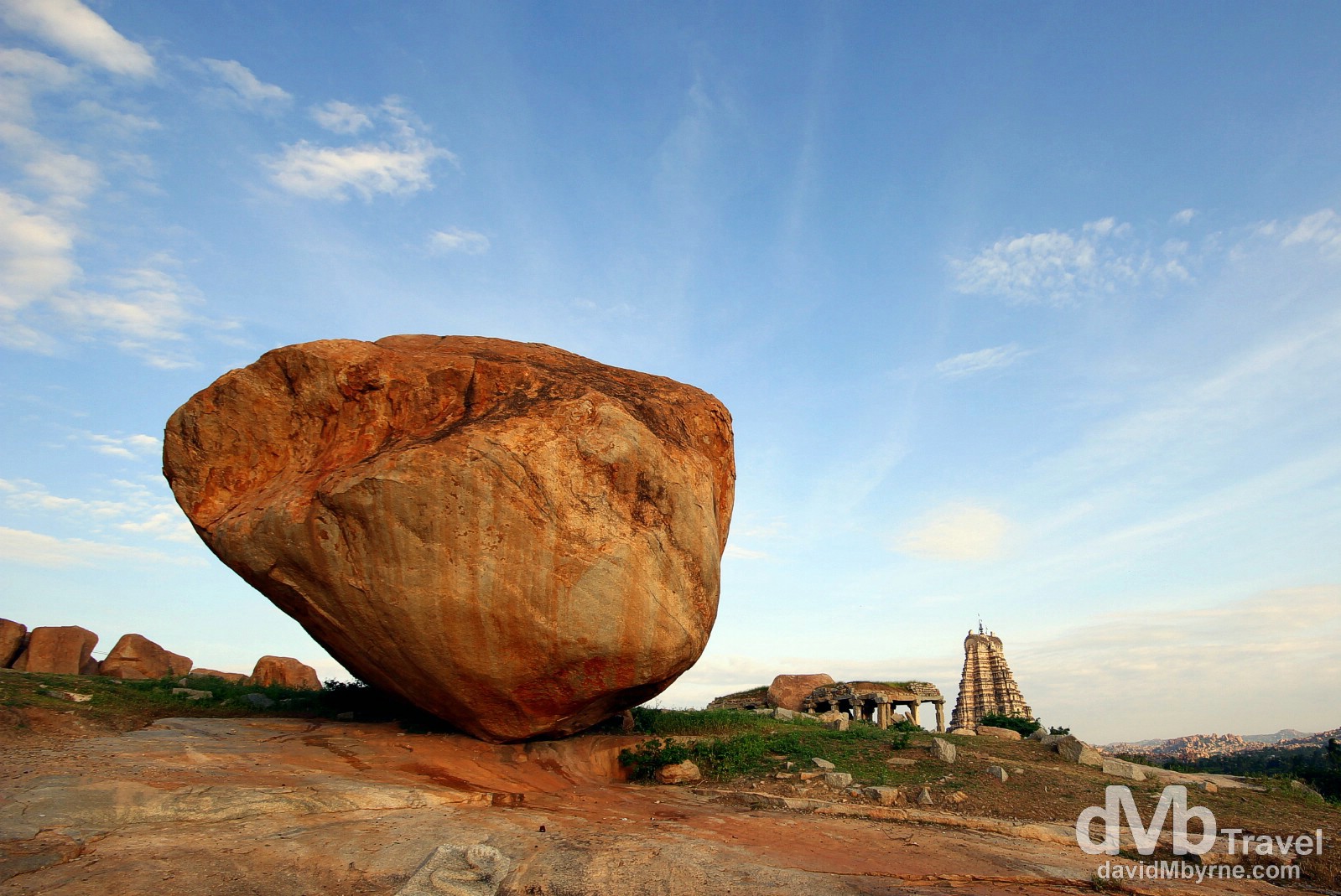 One of the boulders of Hampi, Karnataka, India. September 25th 2012. 
