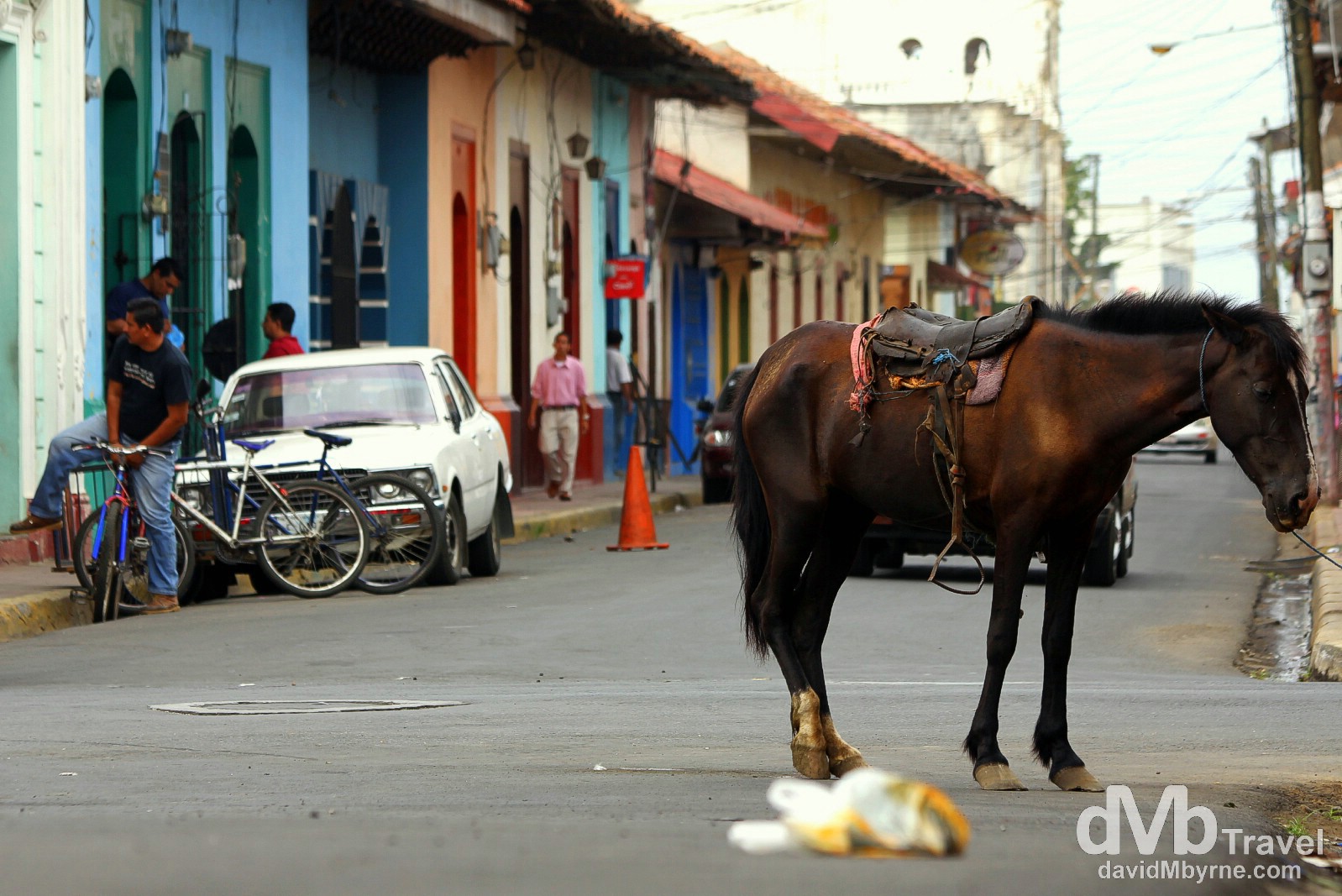 Calle Central Ruben Dario, Leon, Nicaragua. June 15th 2013.