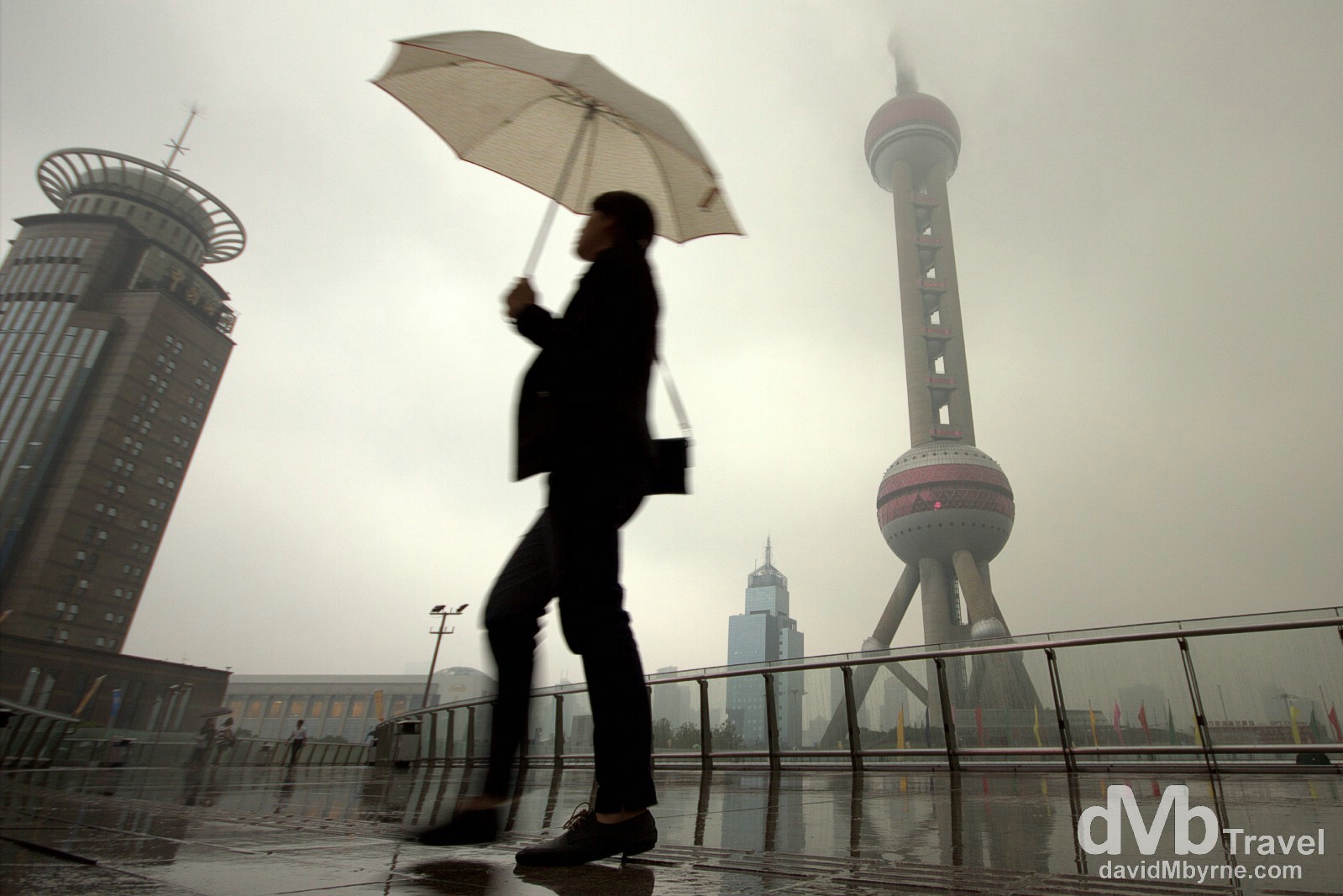 A dreary day in the Pudong area of Shanghai, China. October 22nd 2012.