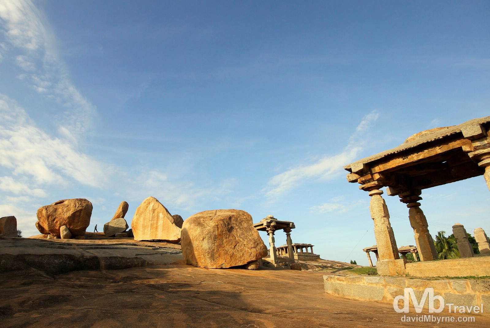The bizarre landscape of Hemakuta Hill, Hampi, Karnataka, India. September 25th 2012.