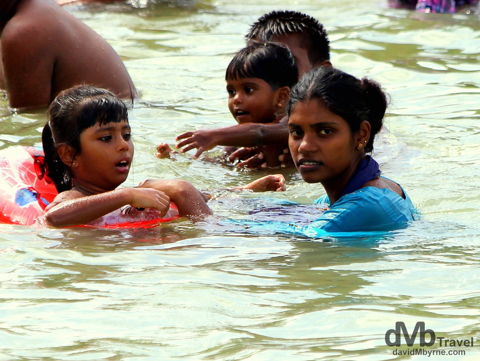 In the waters of Unawatuna beach, Southern Sri Lanka. September 1st 2012.