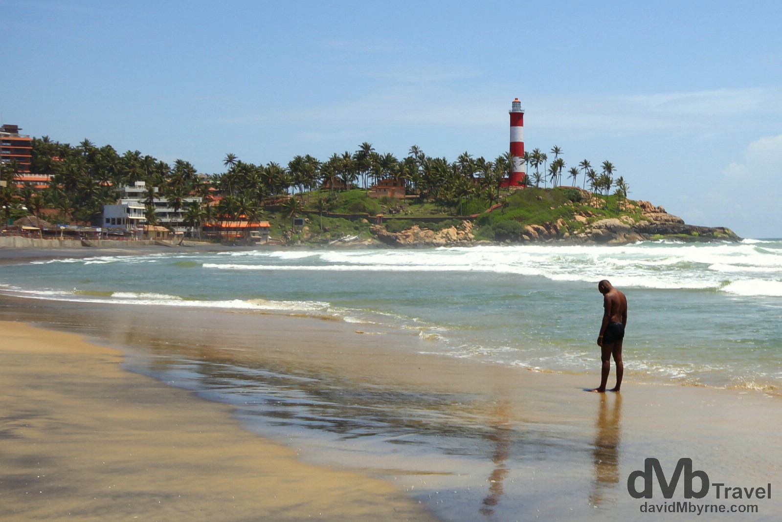 Lighthouse Beach, Kovalam, Kerala, southwestern India. September 11th 2012. 
