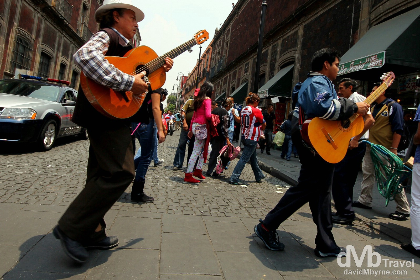 It seems like Mexico moves to the rhythm of a beat. Music is everywhere in the country - one the streets, on public transport & blaring from doorways & moving cars. Moneda, Central Mexico City. April 26th 2013.