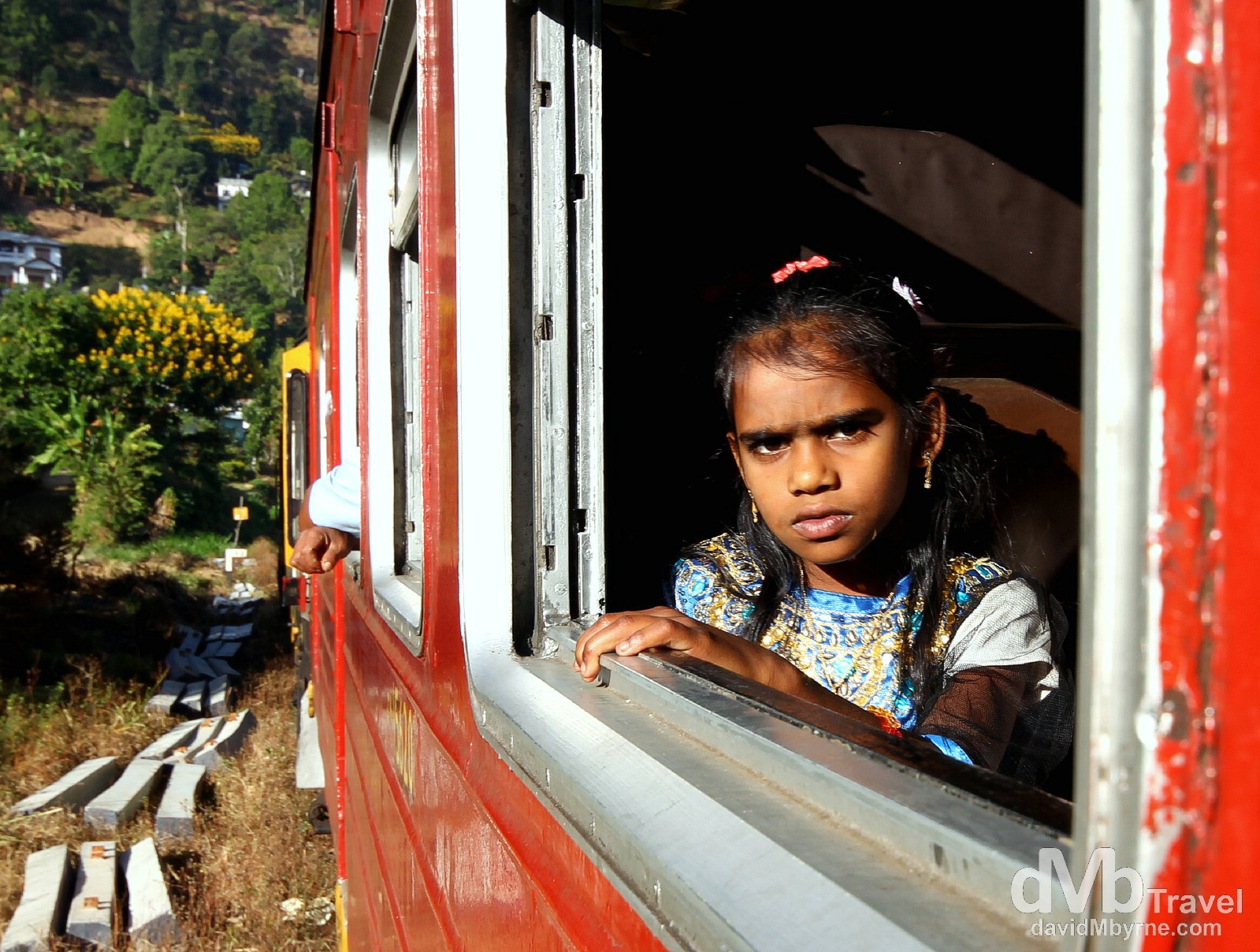 On the Badulla to Colombo train in central Sri Lanka. September 5th 2012.