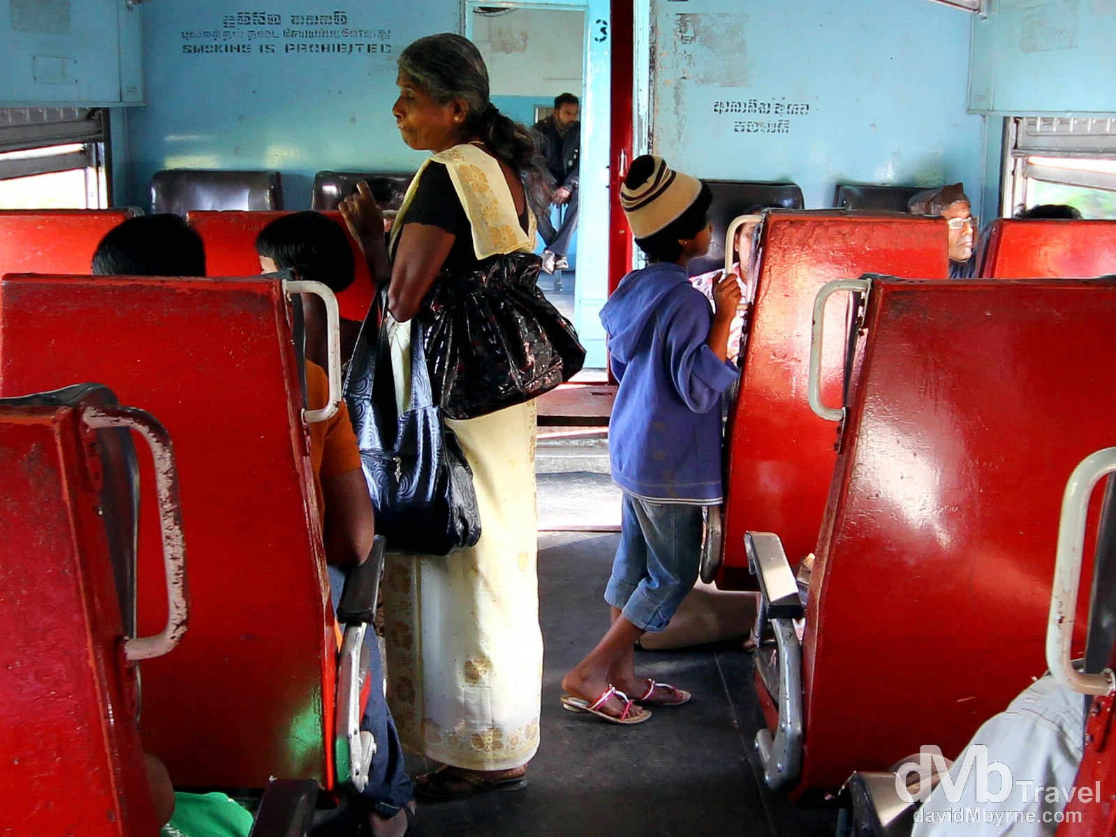 On the Colombo-bound train in central Sri Lanka. September 5th 2012.