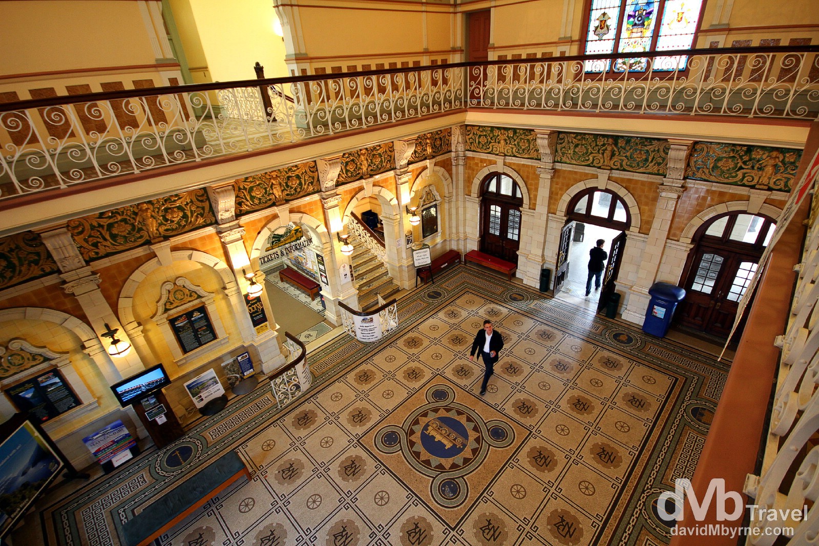 The foyer of the Edwardian railway station in Dunedin, South Island, New Zealand. May 29th 2012.