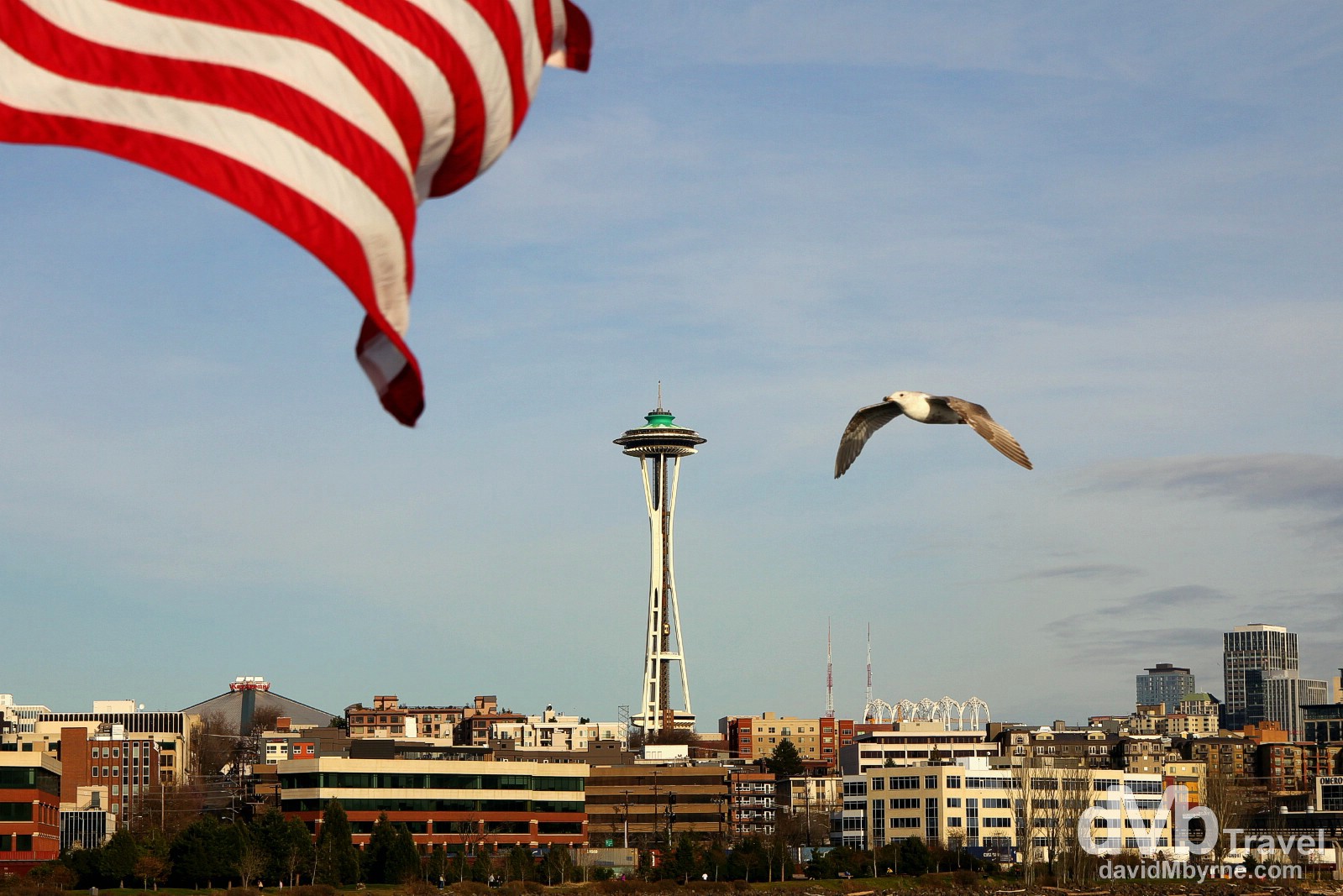 A picture taken from a cruise in Elliott Bay, Seattle, Washington, USA. March 25th 2013.